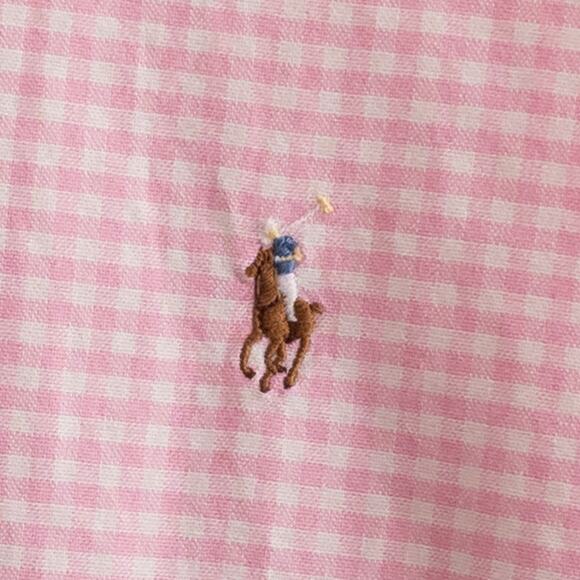 Polo Ralph Lauren Pink Gingham Classic Fit Button Down Shirt XL - Picture 4 of 8